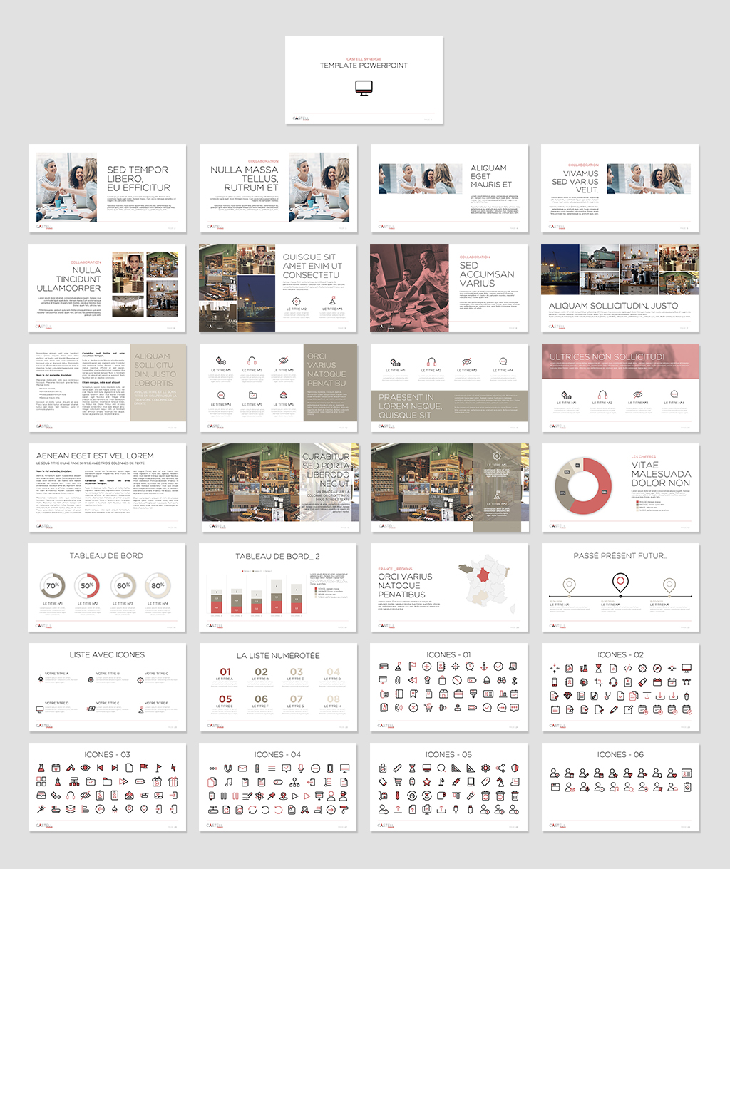 template powerpoint Castell Synergie